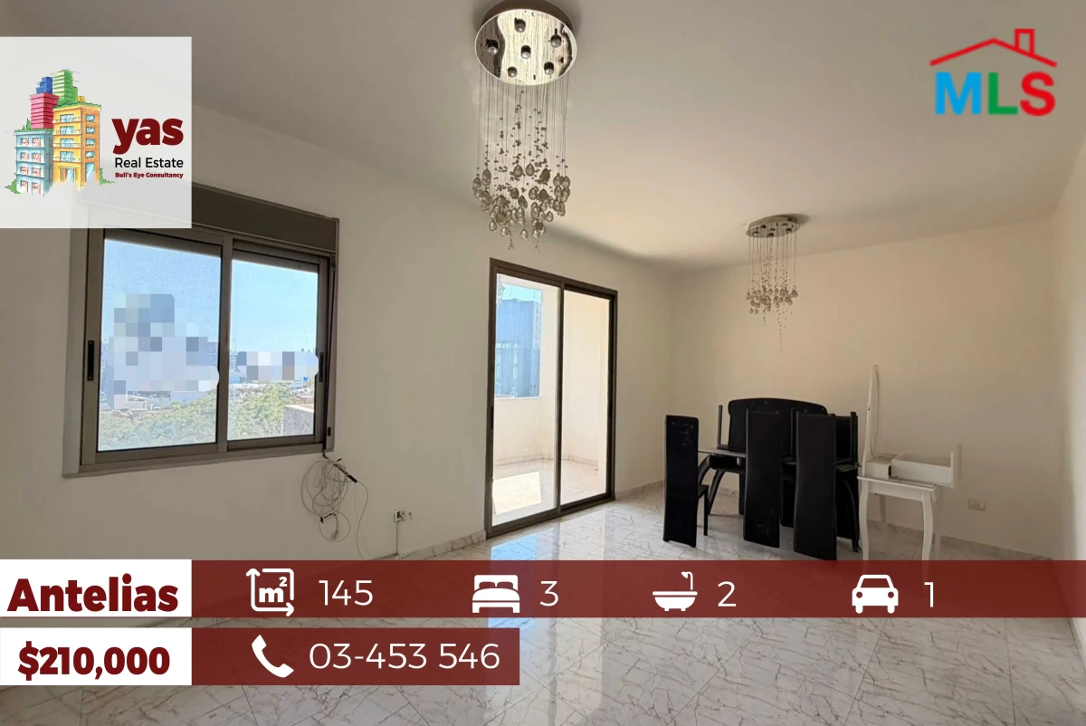 Antelias 145m2 | Well Maintained | Solar Panel | Open View | MJ |