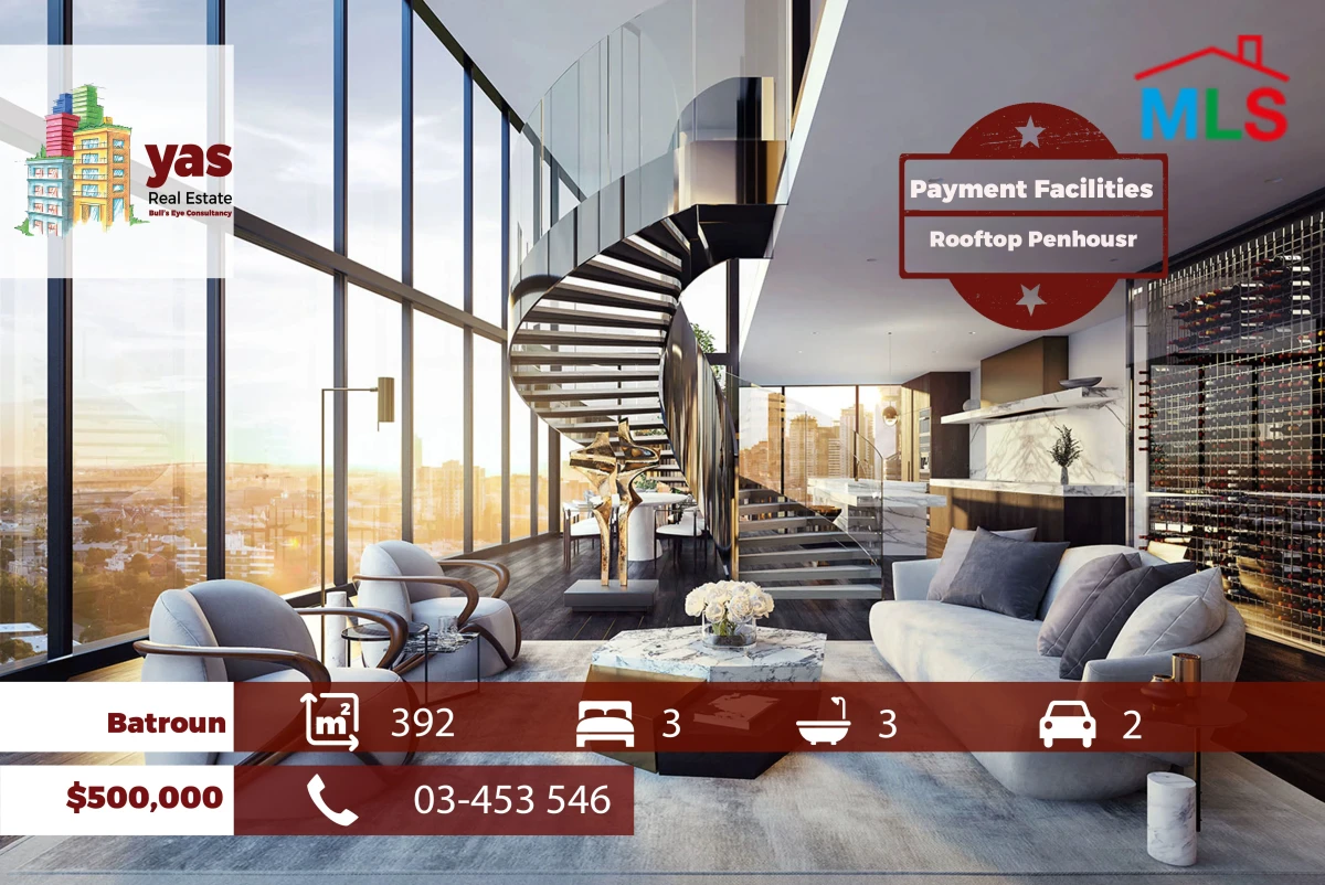 Batroun 392m2 | Rooftop Penthouse | Under Construction | Sea View |MCH