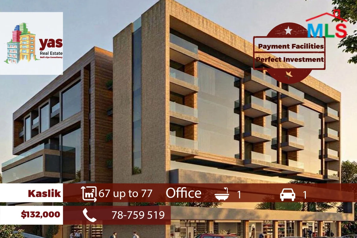 Kaslik 67m2 | 77m2 | Payment Facilities | Under Construction | EH