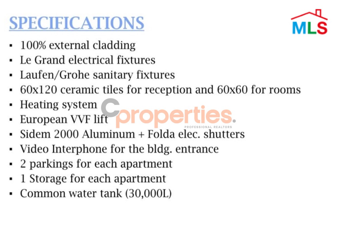 Apartment Under construction for Sale In Awkar – CPTA121