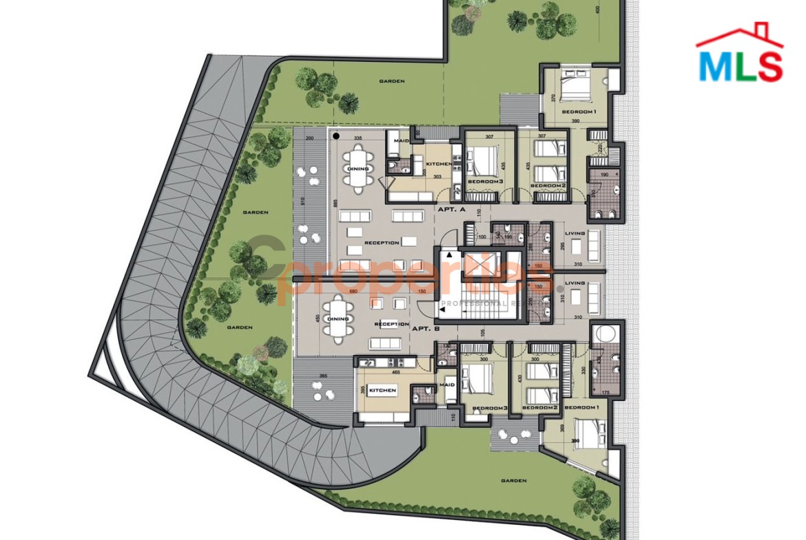 Apartment For Sale In Belle Vue Beit El Chaar with Terrace/Garden – CPTA19