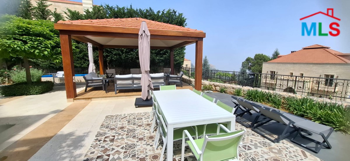 Fully Furnished Decorated Villa For Rent in Gated Community In Bikfaya