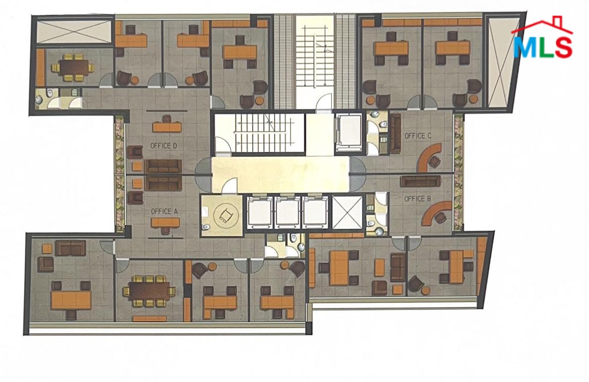 Core & Shell 96SQM Office for Sale in a Business Bldg. Spears, Ras Beirut